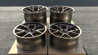 CORVETTE C8 Z06 WHEELS - FORGEDLITE MC5 SATIN BRONZE