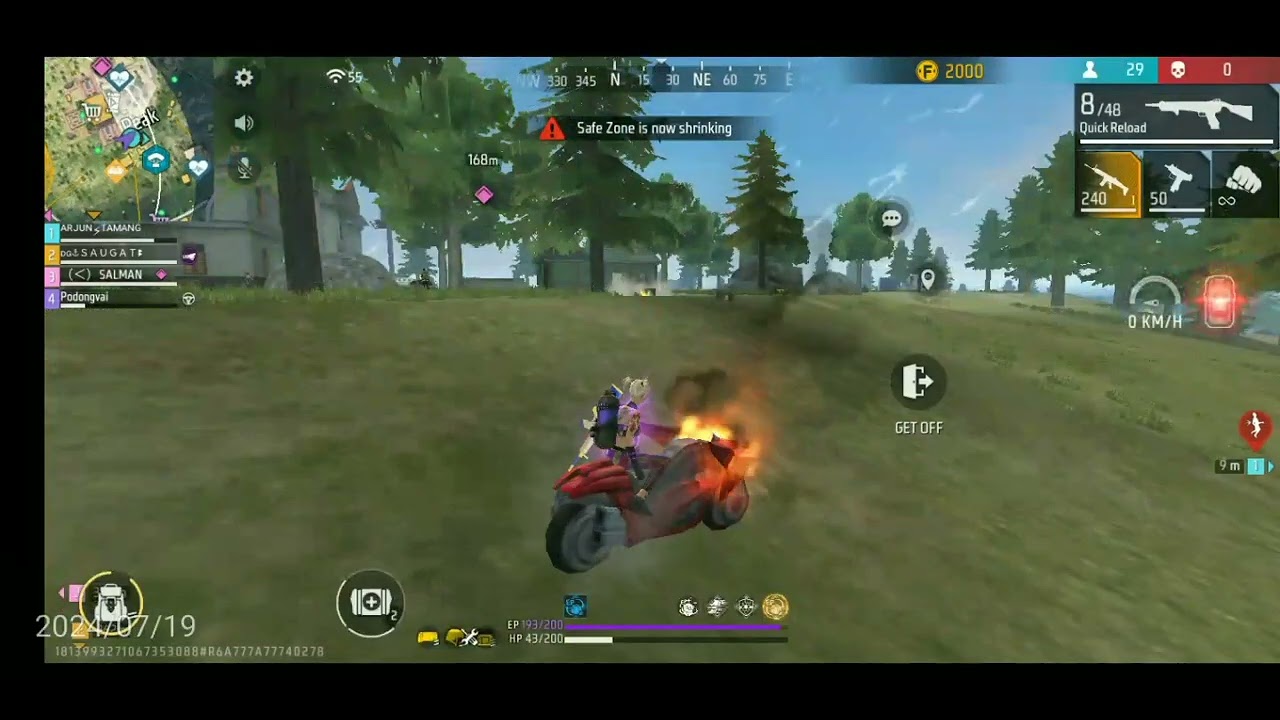 Free fire scout vs scout gameplay #1