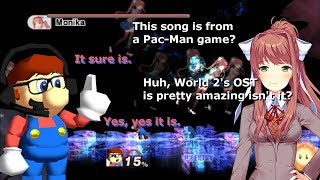 Fighting Monika on Intense Difficulty But Its With Pac-Man Music