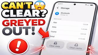 Cant Clear Cache And Data For Bluetooth On Samsung. What Are The Options?