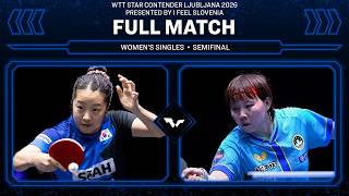 FULL MATCH | Shin Yubin vs Zhu Yuling | WS SF | #WTTLjubljana 2026