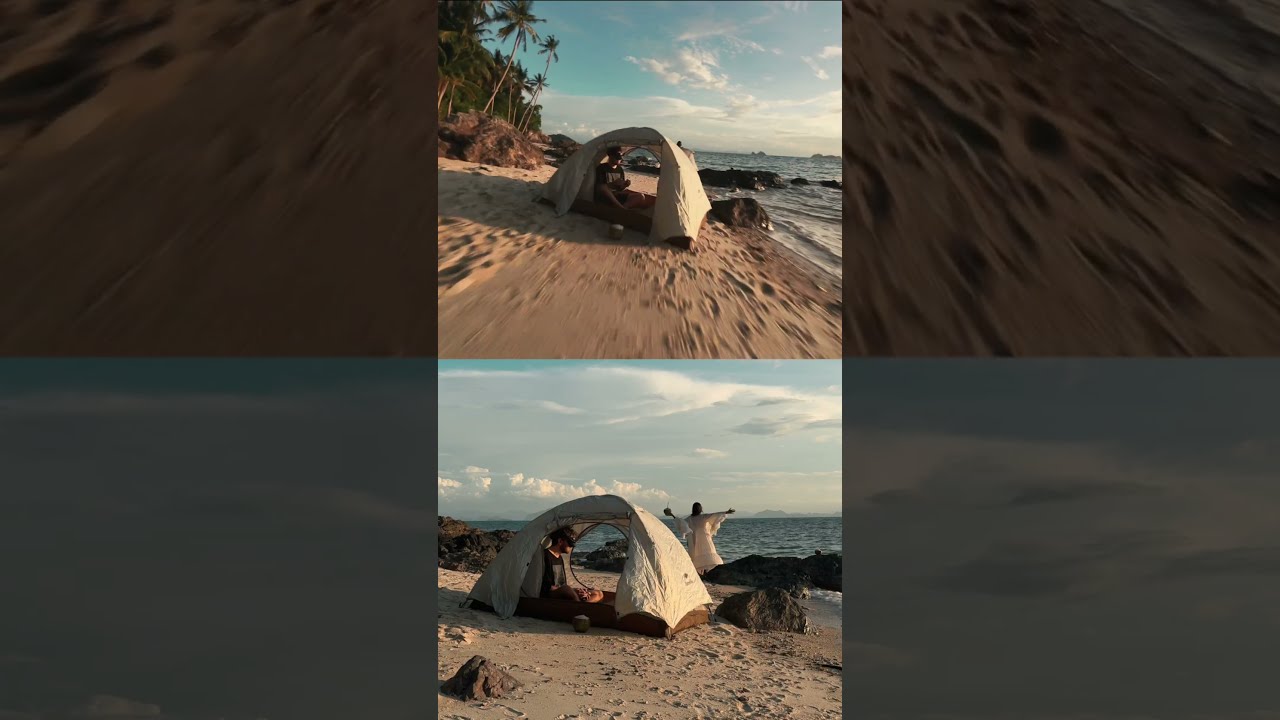 DJI Neo Flies Through A Tiny Tent Hole Drone POV