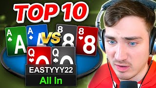 Are the TIDES TURNING in the 10NL Challenge?! | Top 10 Poker Hands Ep. 148 screenshot 5