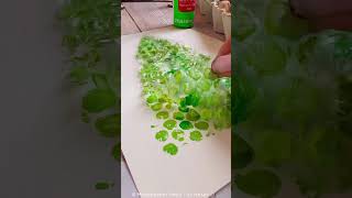 ♻️Bubble Wrap 🎄Christmas Tree Printing Craft #christmascrafts #christmas #craft #kidscraft