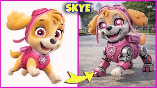 Paw Patrol Characters as Robot + Guess The Voice Quiz ~ Skye, Chase, Rocky, Marshall...