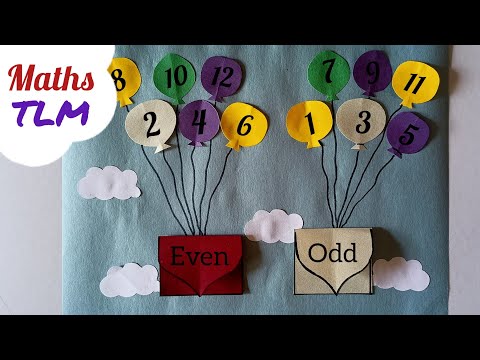 Even And Odd Number Maths TLM| Maths Project| Even And Odd Number Maths Project Easy| Maths TLM Easy