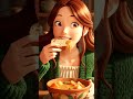 Elara Thorne eats vegetable stew #GhibliStyle #ASMR #AnimeAmbience #RelaxingSounds #CozyVibes
