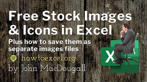 FREE Stock Images and Icons in Excel