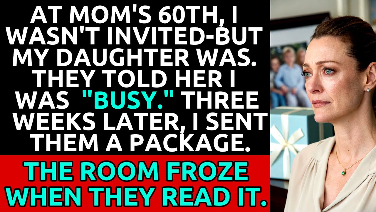 Left Out of Mom's 60th, So I Sent a Package That Froze the Room