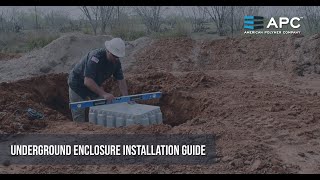 Underground Enclosure Installation Guide