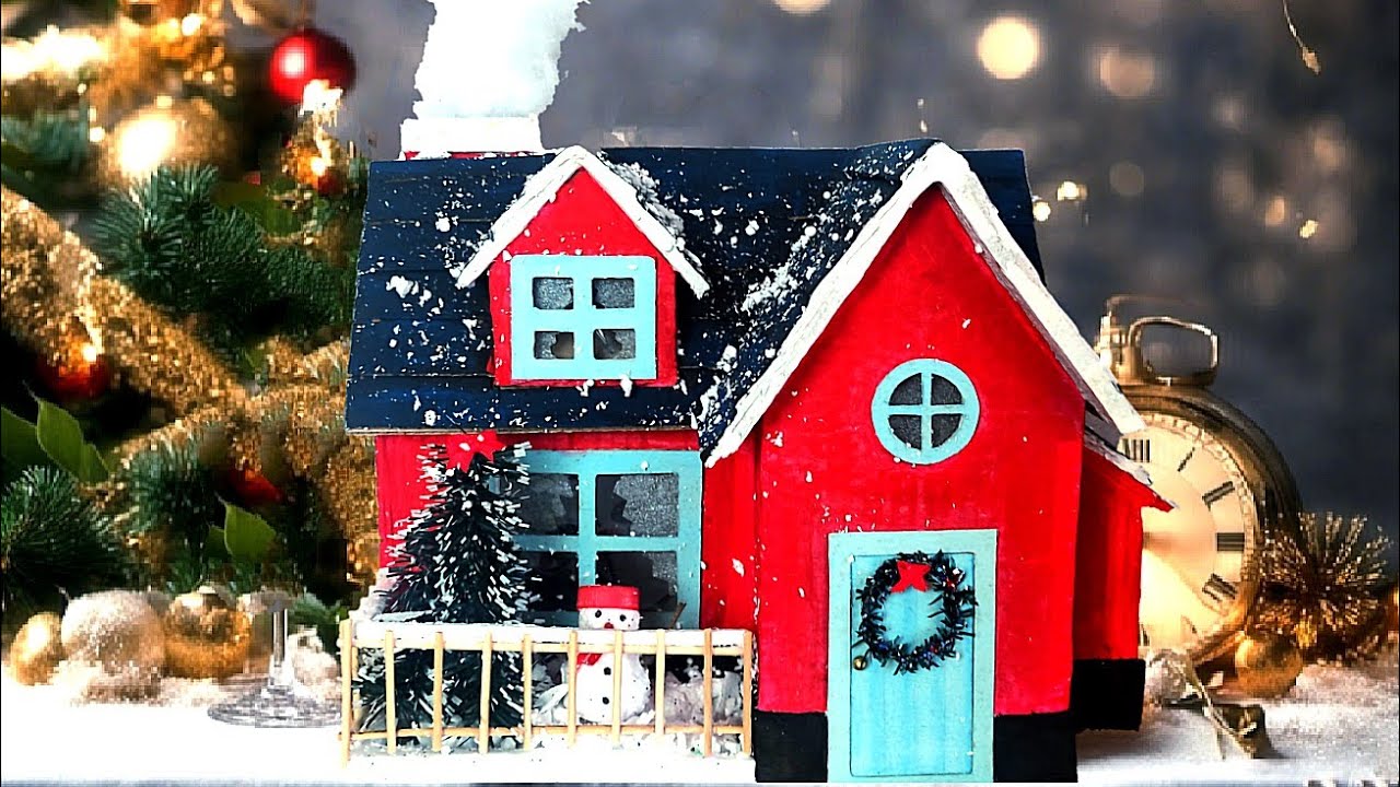 Cardboard House Diy DIY Christmas Cottage From Cardboard Festive cardboard-house-diy-diy-christmas-cottage-from-cardboard-festive