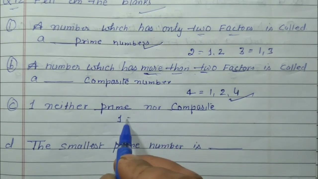 Class 6 exercise 3 2 q 12 fill in the blanks youtube