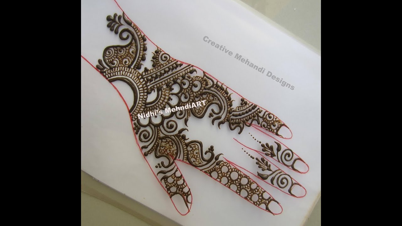 Best Traditional Arabic Back Hand Henna Mehndi Design Tutorial