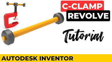 Autodesk Inventor Tutorial - Exercise 8-2 C Clamp #inventorjoint