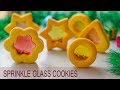 Shaking sprinkle glass cookies  christmas cookies  festival recipe
