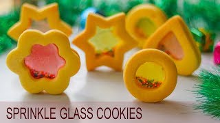 Shaking Sprinkle Glass Cookies | Christmas Cookies | Festival Recipe