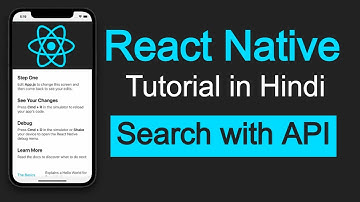 React Native tutorial in Hindi #60 Search with API