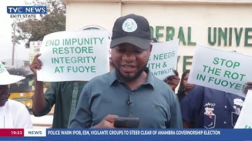 FUOye Students, Youth Groups Demand Transparency In New VC Appointment