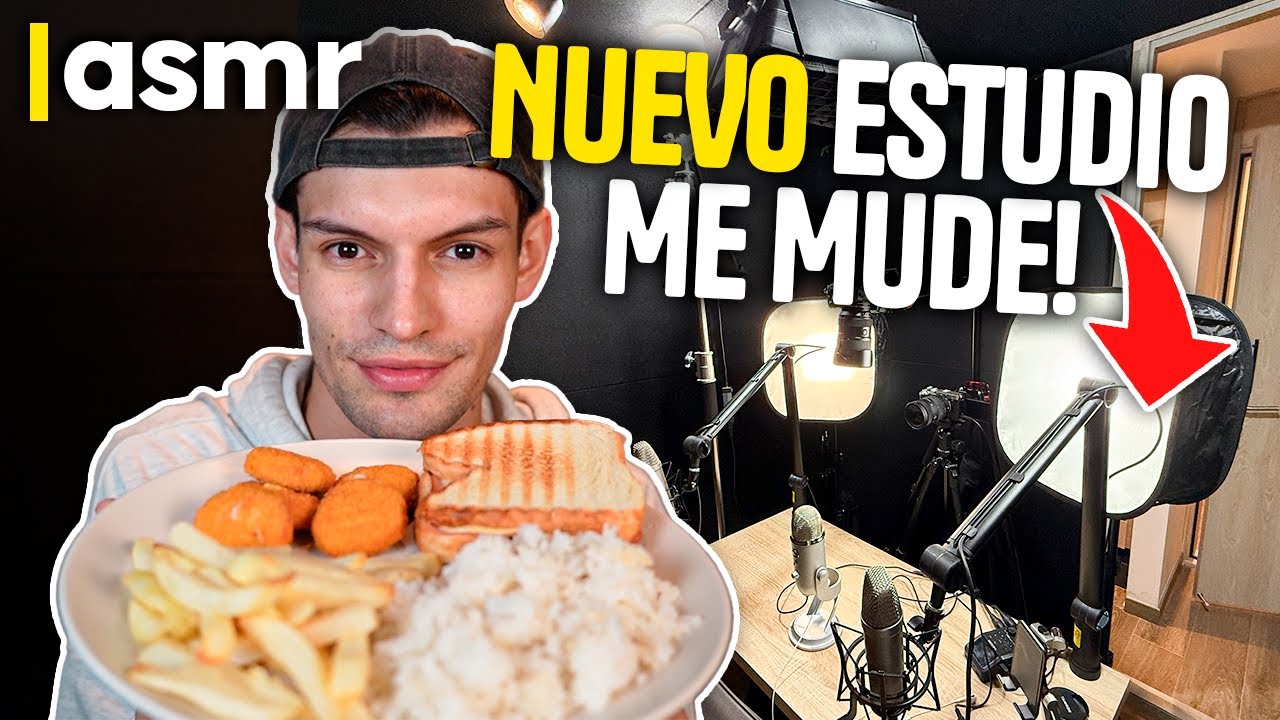ASMR Storytime & Mukbang 🍽️ ¡Comiendo y Revelando Mi Nuevo Estudio!