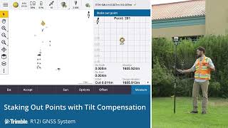 Stakeout Points with the R12i and Trimble Access Net Worth