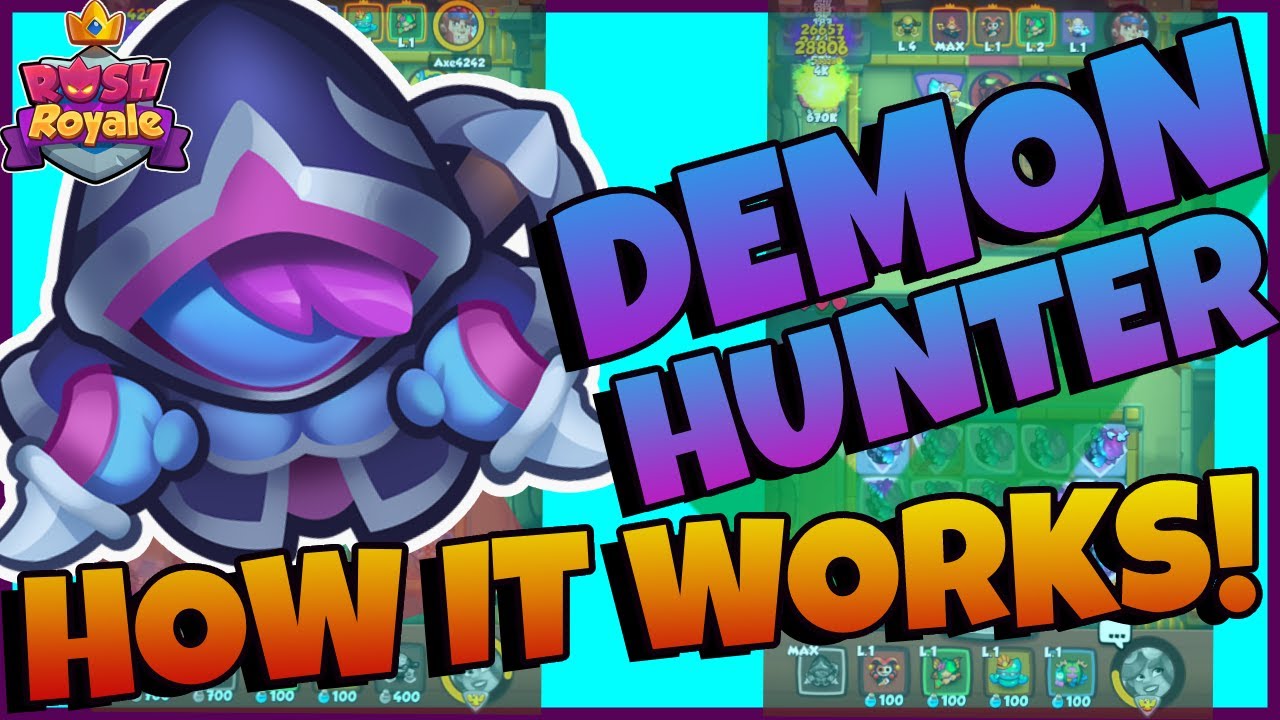 How Does *NEW* DEMON HUNTER Work in Rush Royale? 40 Tiers in PVP