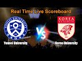Yonsei University vs Korea University Live Score - South Korea University Basketball League Cup