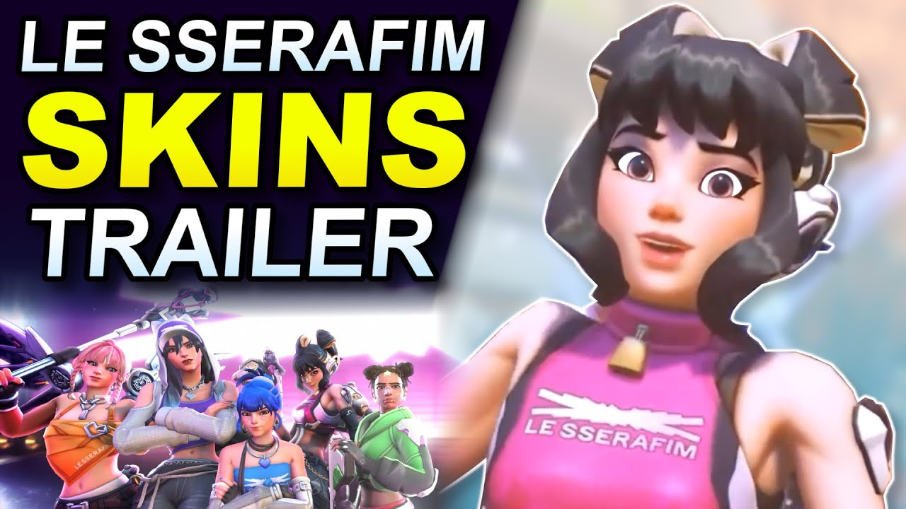 All New Skins & Dance Emotes! - LE SSERAFIM x Overwatch 2 Collab