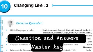Class 9th | History | Ch 10 | Changing Life : 1 | Question and Answer | MH State Board screenshot 1
