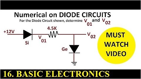 Diode Circuits (Numerical 8) | BASIC ELECTRONICS