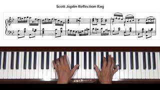 Scott Joplin Reflection Rag Piano Tutorial