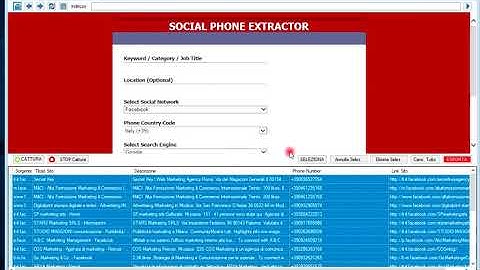 Social Phone Extractor tool demo