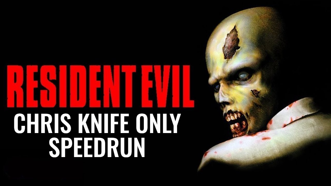 Resident Evil Chris Knife Only Speedrun in 