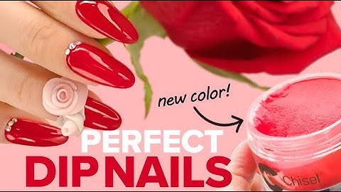 Perfect Dip Powder Nails - Tutorial Using Chisel Nail Art Dipping Powder
