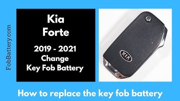 Kia Forte Key Fob Battery Replacement (2019 - 2021)