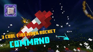 3 Cool Firework rocket Commands | mcpe | အမိုက္စား Firework rocket command 3ခု