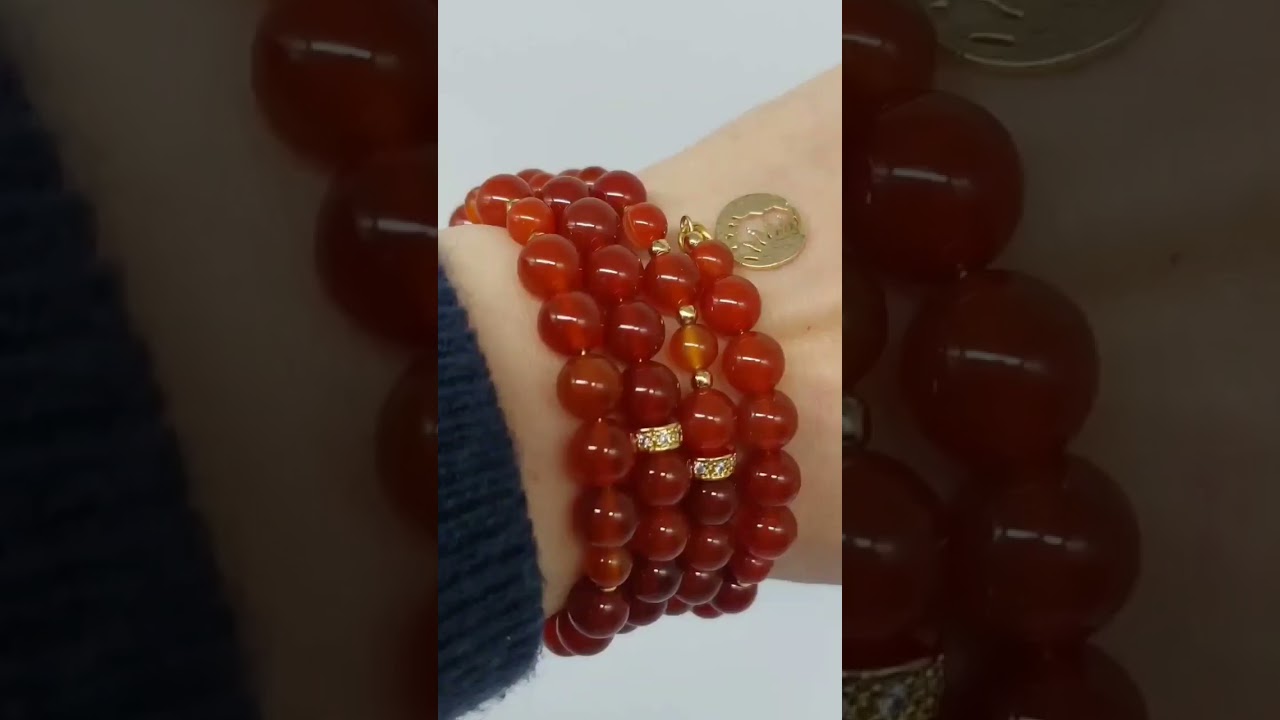 Украшения из камней. Сердолик.