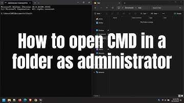 How to open CMD in a folder as administrator on Windows 11