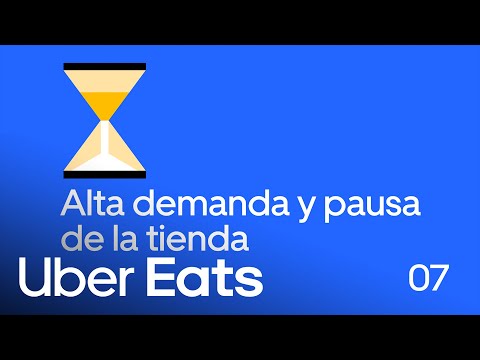 Modo de alta demanda y pausa de la tienda en Uber Eats Orders | Uber Eats