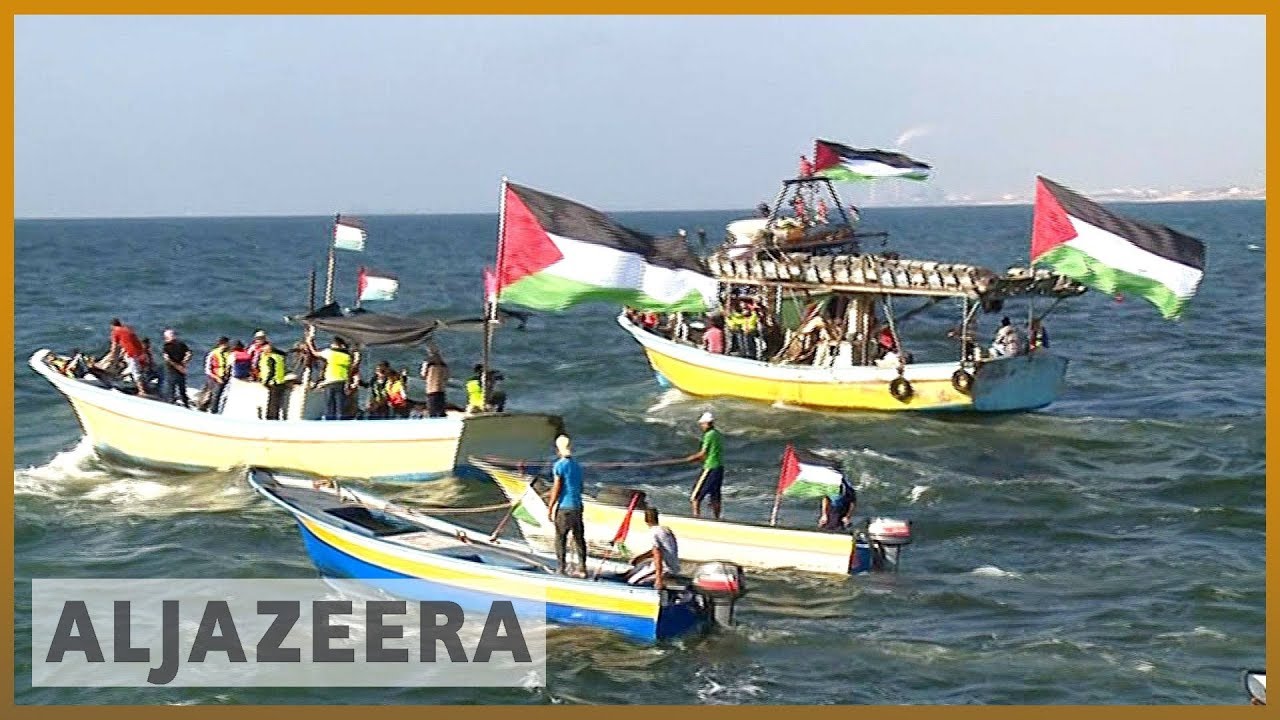 صيادو غزة ينظمون احتجاجاً على الحصار الإسرائيلي | الجزيرة الإنجليزية