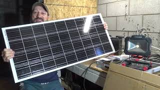 ECO WORTHY 100 Watt Solar Panel 12 Volt Monocrystalline High Efficiency Module