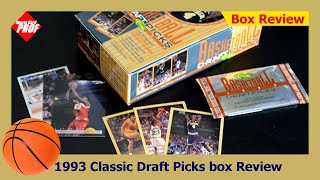 1993 Classic Draft Picks Basketball Cards Box Review