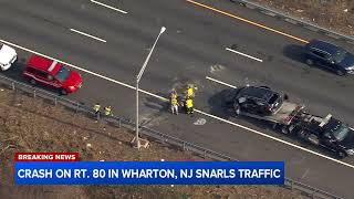 2-car crash in Wharton, NJ snarls traffic