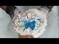 ASMR | Holi Powder, Blue Lestoil, Pinol, Recycled Paste, &amp; Comet Powder Dump | Sponge Squeezing