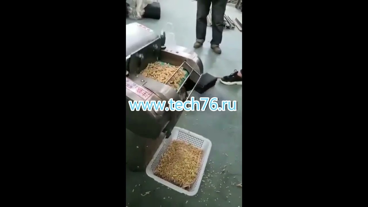 Овощерезка VC 660 Hualian Работа машины