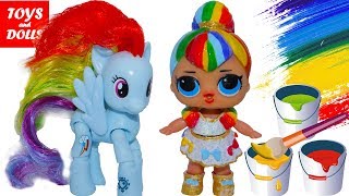 Куклы ЛОЛ ООАК РАДУГА МАЙ ЛИТЛ ПОНИ! ЛОЛ СЮРПРИЗ игрушки СВОИМИ РУКАМИ TOYS AND DOLL