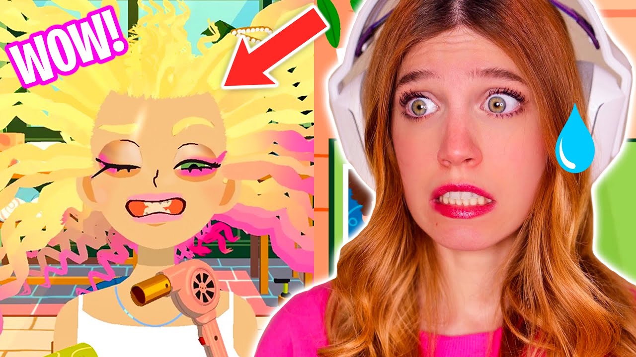 SOY PELUQUERA en *TOCA BOCA!!* 💇🏼‍♀️ Peinando y maquillando en TOCA HAIR SALON 4 | Laia Oli