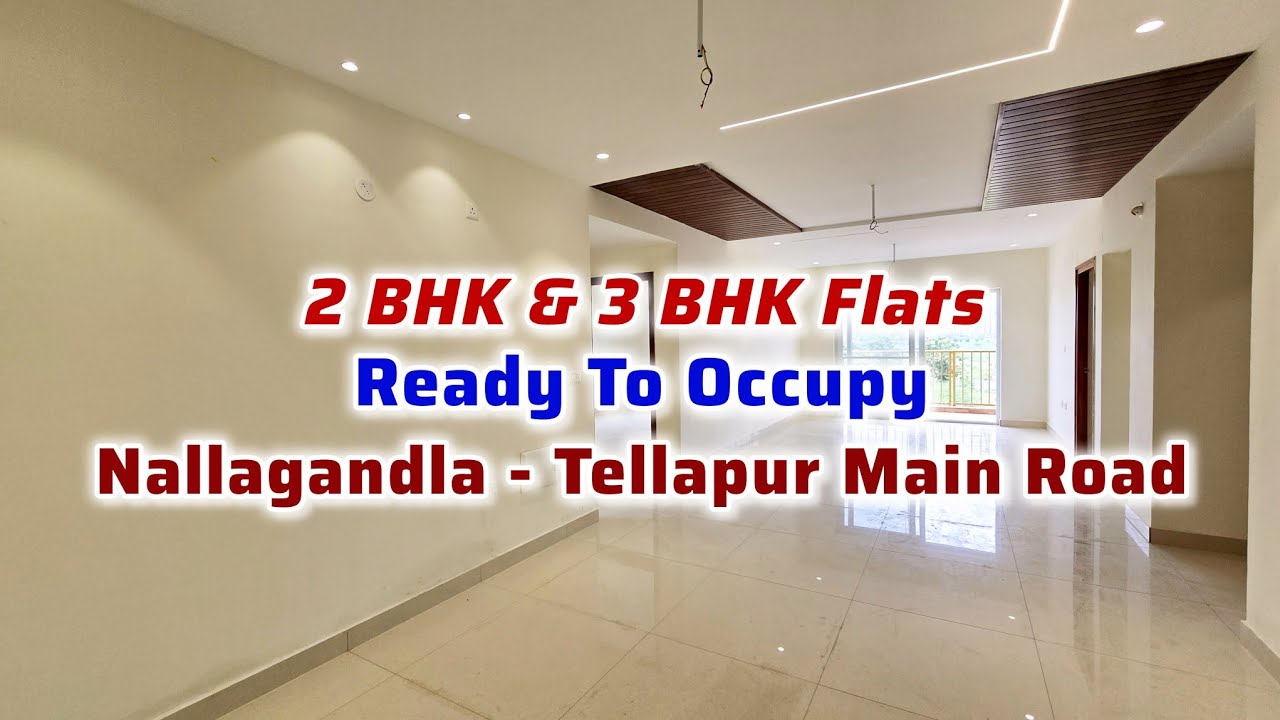 Brand New 2 Bhk & 3 Bhk Flats For Sale || Nallagandla - Tellapur Main Road || Hyderabad 