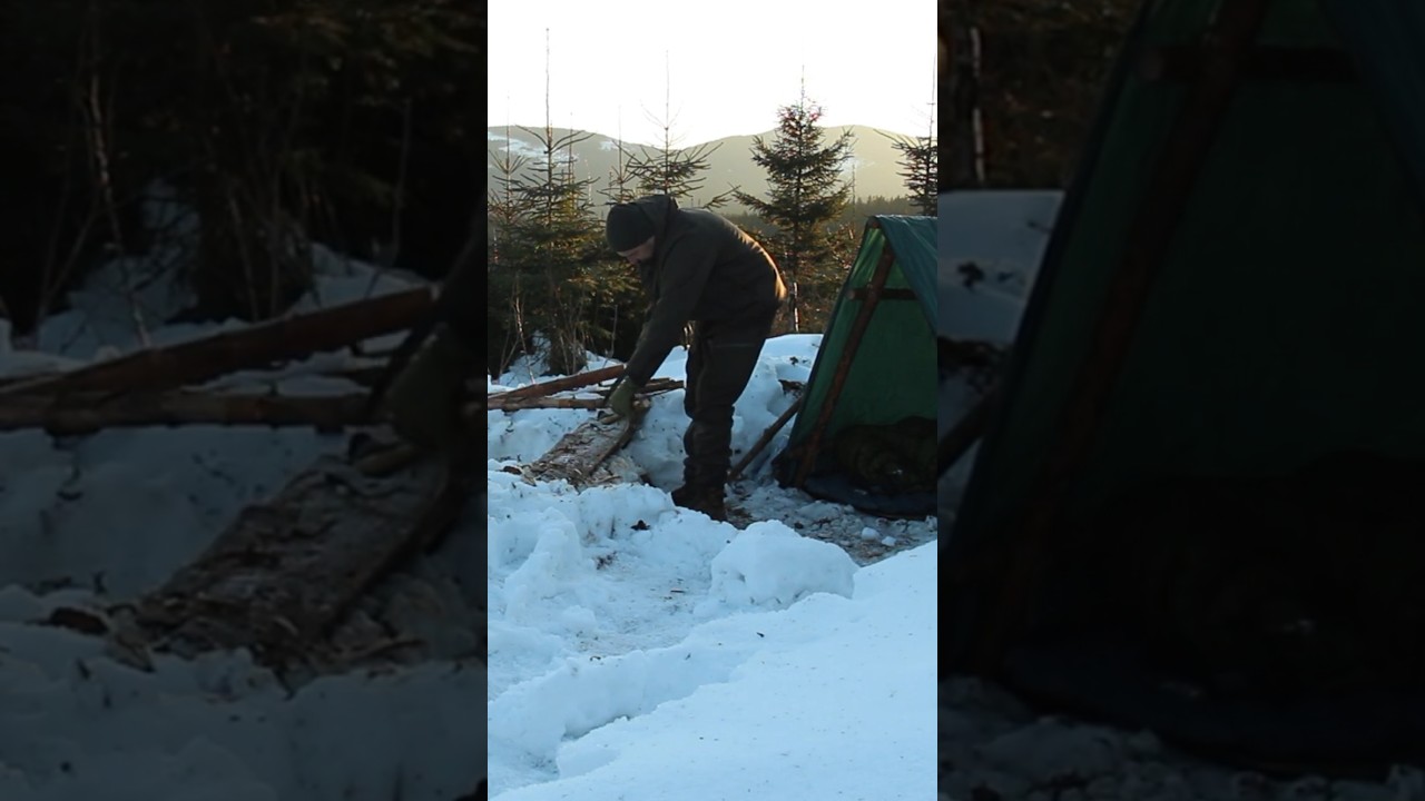 Bushcraft Overnight: Sleeping, Drying Gear & Morning Fire