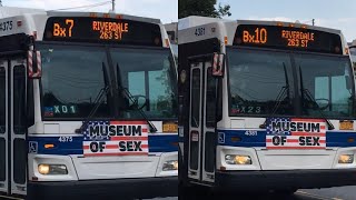 MTA NYC Bus Orion VII NG Hybrid #4375/4381 Bx7/Bx10