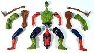 AVENGERS TOYS ASSAMBLE,SUPERHERO,SPIDER-MAN, HULK, SIREN HEAD